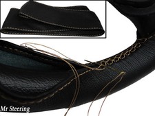 Couvre Volant En Cuir Noir