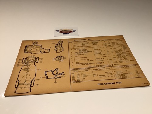 Opel kapitan fiche technique - ,
