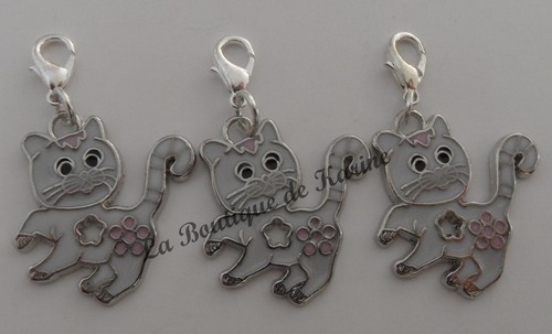 Lot charms breloque chat - charms,