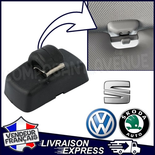 Fixation clip pare soleil noir - fixation,