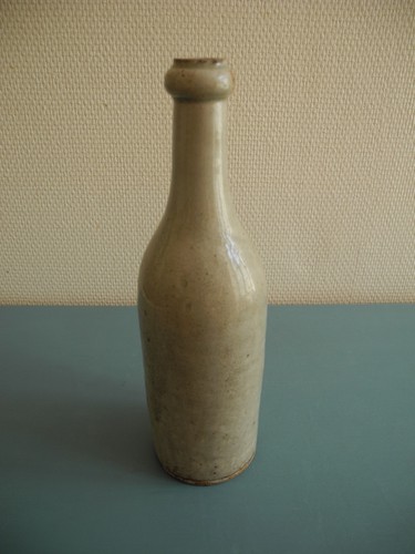 Ancienne bouteille grès huile - ancienne,