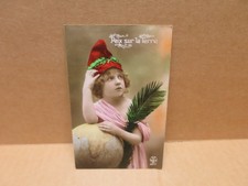 POLITICS PACIFISM Peace on Earth child world map branch