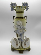 33 Cm VASE FIGURINE BISCUIT