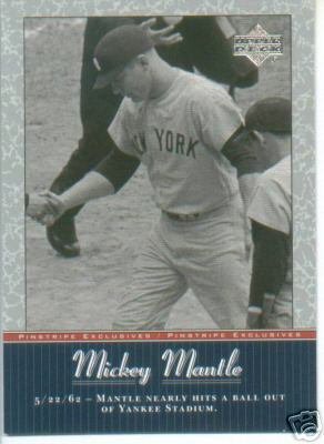 2001 upper deck mickey - upper, mantle