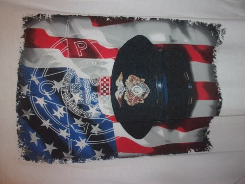 Police officer white shirt - l, t