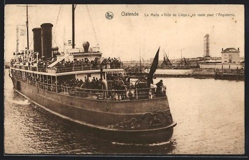 Cpa ostende malle ville de - la,
