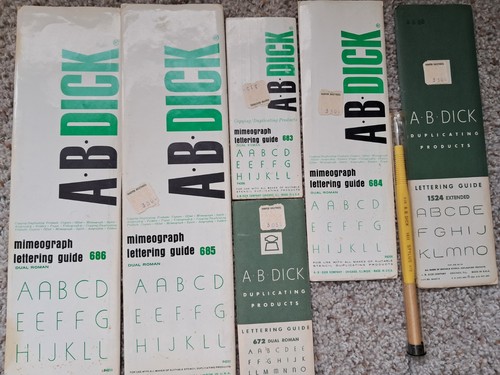 Dick lettering guides for - guides,