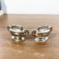 Pair of Silver Match Directoire Lighters - Silver Metal - Neoclassical Style