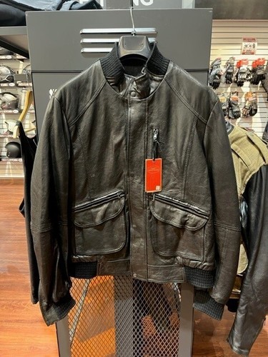 Moto guzzi leather jacket - leather,