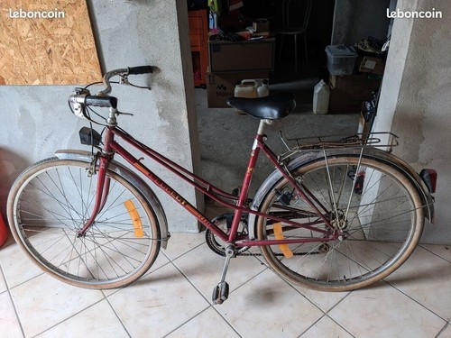 Vélo mixte couleur bordeaux - ,