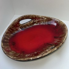 Vase Vallauris Rouge Vintage