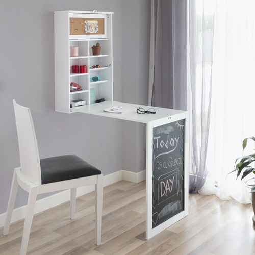 Bureau mural rabattable woldy - bureau,