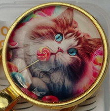 *** Porte-clés aimanté, Porte-lunettes magnétique sur vêtement ** Chat Chaton #3