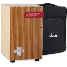 Cajon Batterie Percussion Tambour Bois Zebre Bouleau Peru Snare Réglable Housse