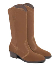 NERO GIARDINI I308283D339 Bottes Hautes Western Femme En Daim Marron