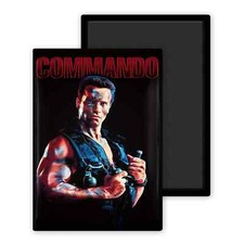 Commando 1985 version 1 affiche film cinéma - Magnet personnalisé 54 x 78 mm