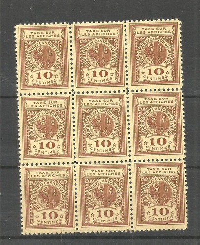 Timbres anciens suisse fiscaux - timbres,