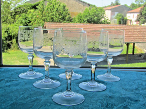 Verres eau cristal - 6,