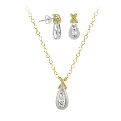 Parure pendentif or - en,