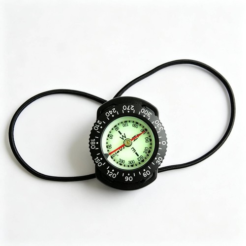 Boussole bungee noire lisible - boussole,