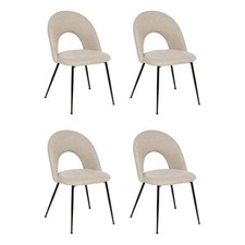 Lot de 4 Chaises en Tissu