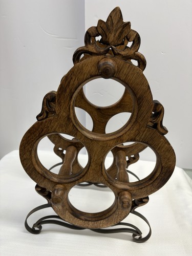 Vintage wood wine rack hand - vintage,
