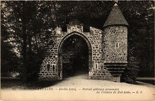 Old postcard Clermont-Ferrand Garden Lecoq Gothic Portal (460308)