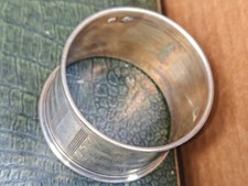 Antique Solid Silver Towel Round Minerva Punch 1st Title