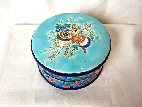 Boite bonbonniere ancien emaux - boite,