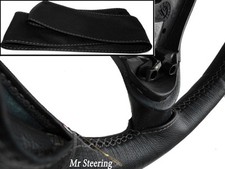 Couvre Volant En Cuir Noir