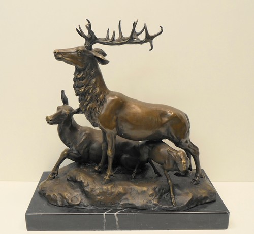 Statue sculpture cerf - statue,