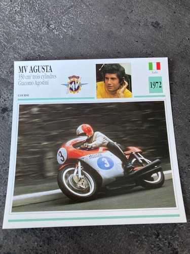 Carte fiche moto collection - fiche,