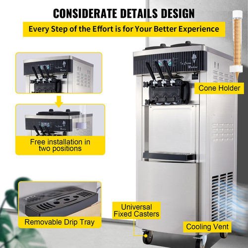 Machine crème glacée - crème,