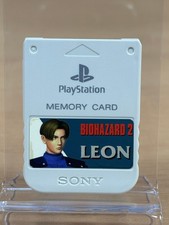 Carte Mémoire Memory Card Light Grey Leon Sony Playstation 1 Officielle