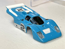Ferrari 512M AFX Lighted Flamethrower #1974 Blue / White #2 Slot Car Body      A