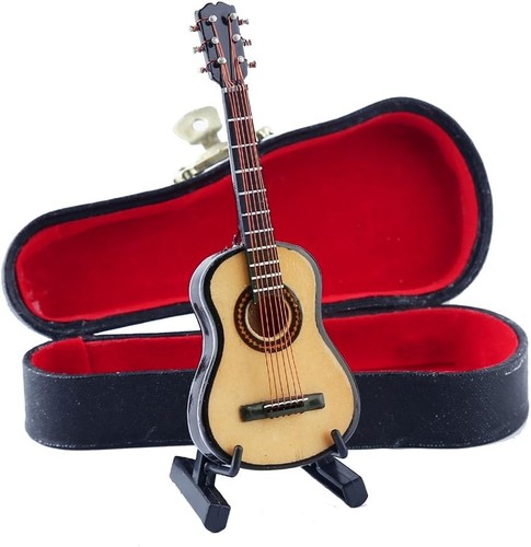 Wooden miniature guitar - wooden,