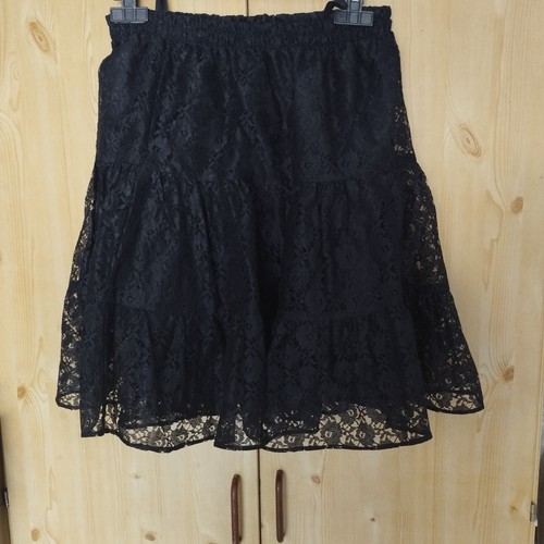 Jupe courte evasee volants - courte,