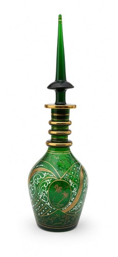Carafe verre soufflé vert - carafe,