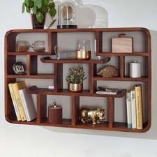 FineBuy Étagère Murale Bois