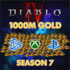 Diablo 4 Season 7 Gold - Softcore - 1000M - PC XBOX PS4 PS5 - Instant Delivery