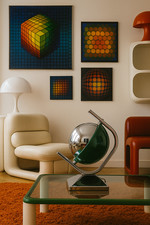 Lampe Eyeball Eclipse par LP Oliva pour Grin Luz 1970