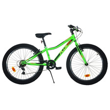 Vélo 24 " Pour Enfant Aurelia Plus 29 Vert Fluo Vtt Gras Vélo Shimano 6 V
