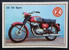 Vignette PANINI Super Moto n°47 CZ 125 sport sticker sticker 1975