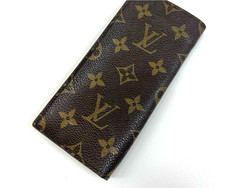 LOUIS VUITTON M62962 Monogram Etui Lunette Simple Glasses Case Brown SN1011