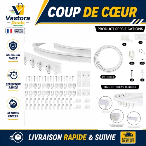 Rail rideau douche - de,