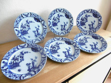 SIX ASSIETTES DESSERT FAIENCE