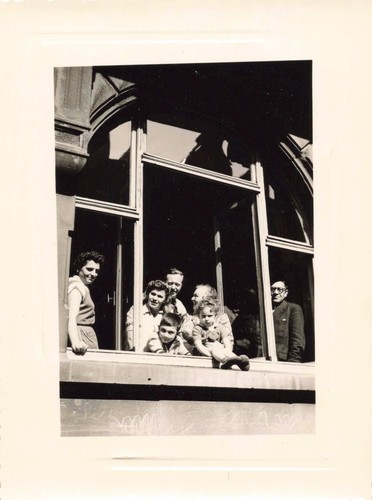 Old photograph small family - old,