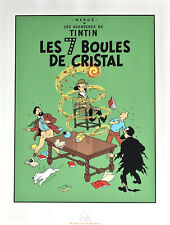HERGÉ.TINTIN . SÉRIGRAPHIE - " LES 7 BOULES DE CRISTAL "