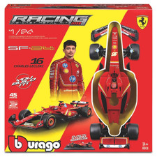 FERRARI SF-24 N.16 CHARLES LECLERC F1 2024 WITH HELMET KIT 1:24 Burago Kit Auto 
