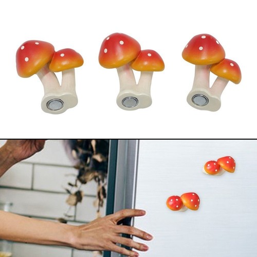 3pcs aimants champignons - aimants,